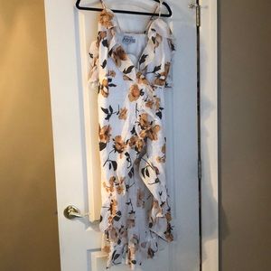 Xenia Boutique Wrap High Low Dress